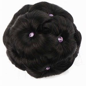 Short Braided Synthetic Hair Bun